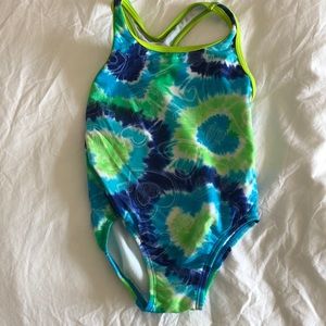 Girls Size 5 Speedo heart swimsuit